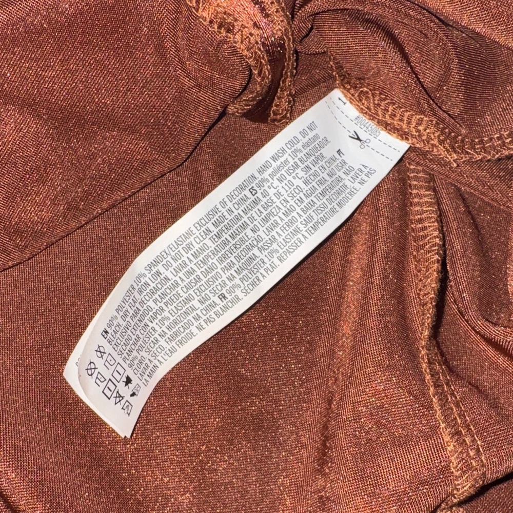 Forever‎ 21 Shimmering Copper Satin Dress - Picture 5 of 5